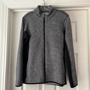 Marc New York herringbone zip-up fleece jacket, M